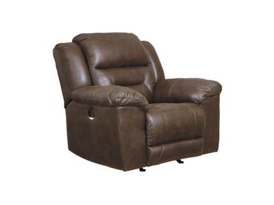 Stoneland Power Rocker Recliner in Chocolate - 3990498