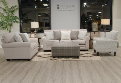 Jackson Furniture Lewiston Fabric Ottoman - 3279-12 2085-18