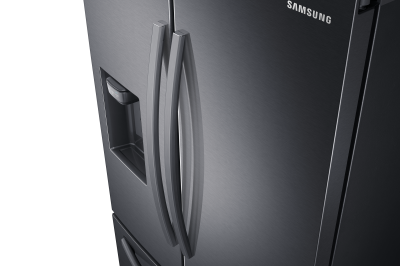 36" Samsung 27 Cu. Ft. French Door With SpaceMax Technology In Black Stainless Steel - RF27T5201SG