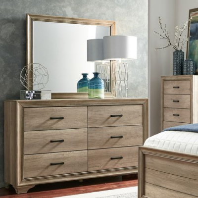 Sun Valley 6 Piece Twin Panel Bedroom Set - 439-TBR-6PC-K