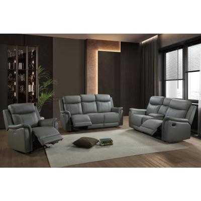 Cyrus Collection Power Glider Recliner - 99840PN-GY-1G