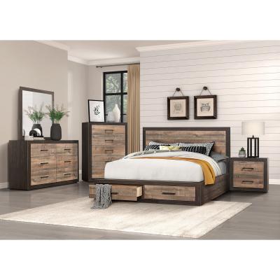 Miter Collection Queen Storage Bed - 1762-1