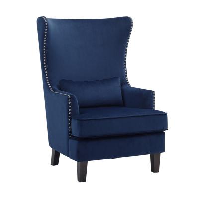 Styled Wingback Fabric Chair - 1036BU-1