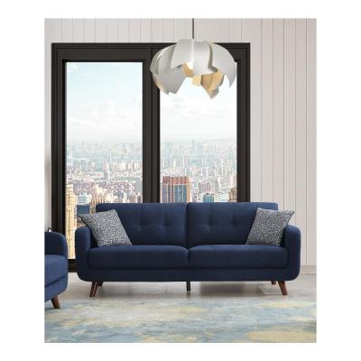 Noma Collection Sofa With Tufted Back Cushions - 9591BL-3