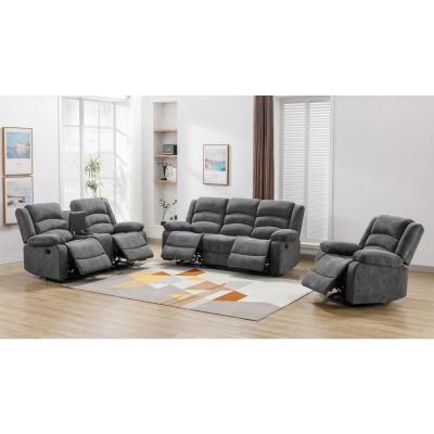 Iris Collection Reclining Sofa - 99989GRY-3