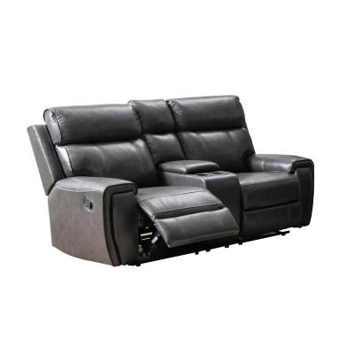 Carnegie Collection Reclining Loveseat With Center Console - 99937GRY-2C