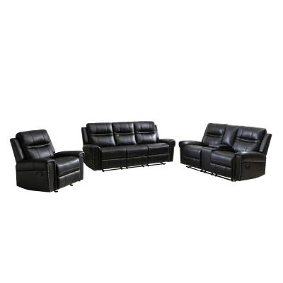 Emerson Collection Reclining Sofa - 99927BLK-3