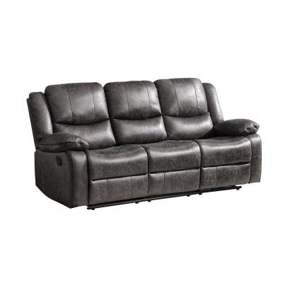 Everett Collection Reclining Sofa With Drop-down Table - 99849GRY-3