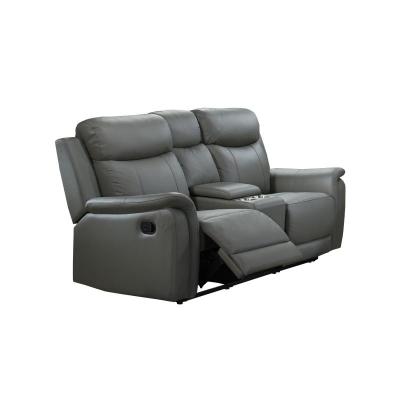 Cyrus Collection Reclining Loveseat With Console - 99840N-GY-2C