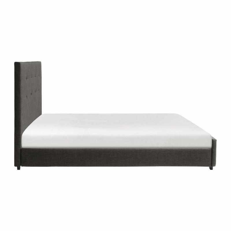 Bronx Collection Full Uph Bed in Dark Grey - 1890FN