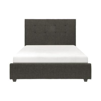 Bronx Collection King Uph Bed in Dark Grey - 1890KN