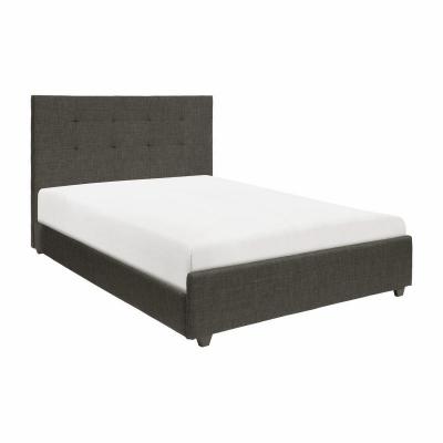 Bronx Collection King Uph Bed in Dark Grey - 1890KN