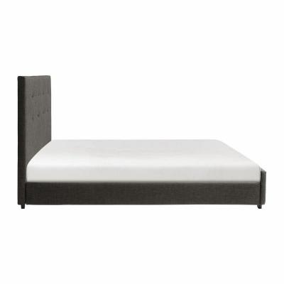 Bronx Collection King Uph Bed in Dark Grey - 1890KN