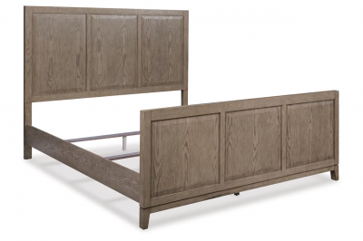 Chrestner California King Panel Bed in Gray - B983B9