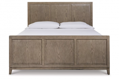 Chrestner California King Panel Bed in Gray - B983B9