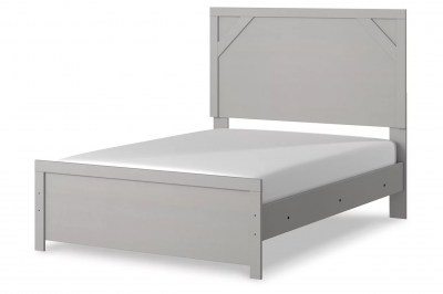 Cottonburg Full Panel Bed in Light Gray / White - B1192B4