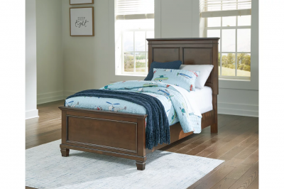 Danabrin Twin Panel Bed in Brown - B685B6