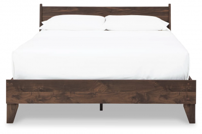 Calverson Queen Panel Platform Bed in Mocha - EB3660B1