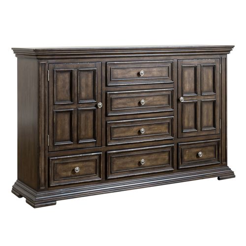 Buy Garry 6-Drawer Wooden Chest Of Drawers (Honey Finish) at 23% OFF Online