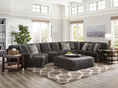 Jackson Furniture Mammoth Fabric 4 Piece Sectional in Smoke - 4376-92 1806-58 / 2640-48 | 4376-30 1806-58 | 4376-59 1806-58 / 2640-48 | 4376-42 1806-58 / 2640-48