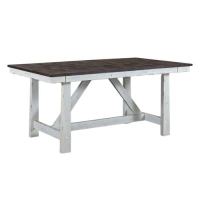 Farmhouse Optional 5 Piece Trestle Table Set - 139WH-T4002, 139WH-C1000S (4)