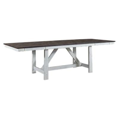 Farmhouse Optional 7 Piece Trestle Table Set - 139WH-T4002, 139WH-C1000S (4), 139WH-C1000A (2)