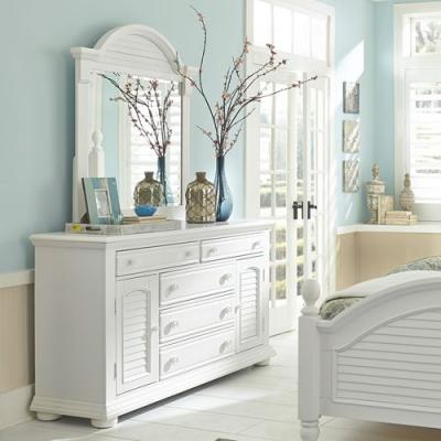 Summer House I 7 Piece King Poster Bedroom Set - 607-BR32607-BR51607-BR41607-BR61607-BR-KPS