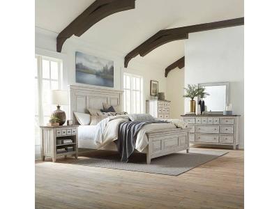 Heartland 7 Pc Queen Panel Bedroom Set - 824-BR-QPBDMCN