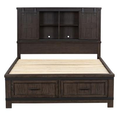 Thornwood Hills 7 Piece King Bookcase Storage Bedroom Set - 759-BR-KBBDMCN