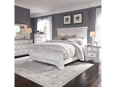 Abbey Park 7 Pc Queen Panel Bedroom Set - 520-BR-QPBDMCN