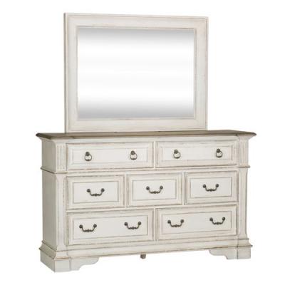 Abbey Park 7 Pc Queen Panel Bedroom Set - 520-BR-QPBDMCN