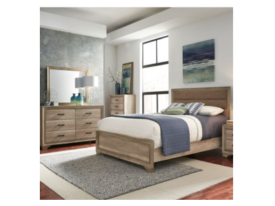 Sun Valley Collection 5 Piece Full Upholstered Bedroom Set - 439-BR-FUBDM