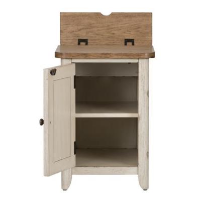 Farmhouse Reimagined Door Chair Side Table w/ Charging Station - 652-OT1022