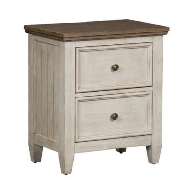 Heartland 2 Drawer Night Stand with Charging Station - 824-BR63