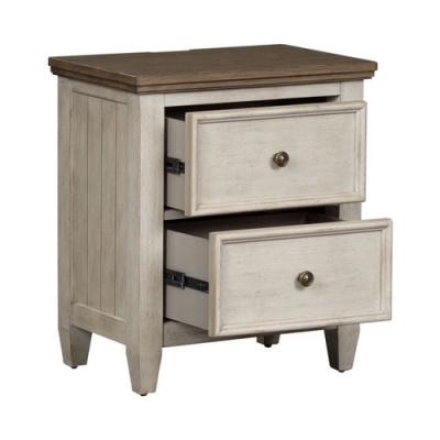 Heartland 2 Drawer Night Stand with Charging Station - 824-BR63