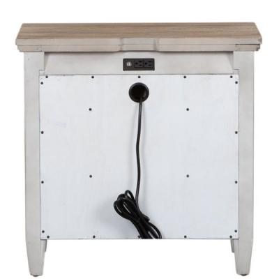 Heartland 1 Drawer Night Stand with Charging Station - 824-BR61