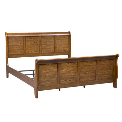 Grandpas Cabin King Sleigh Bed - 175-BR-KSL