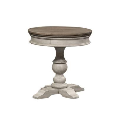 Heartland Round Pedestal Chair Side Table - 824-OT1022