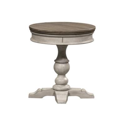 Heartland Round Pedestal Chair Side Table - 824-OT1022