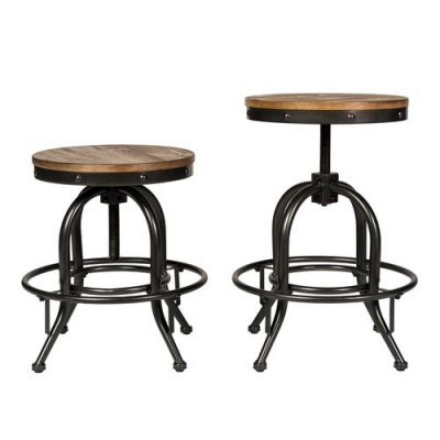 Vintage Adjustable Counter Stool - 179-B000324