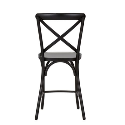 Vintage Back Counter Chair in Black - 179-B300524-B