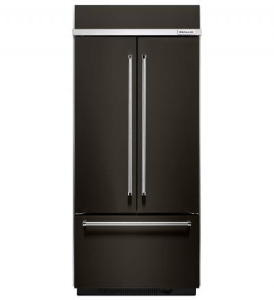 36" KitchenAid 20.8 Cu. Ft. Built In Stainless Steel French Door Refrigerator with Platinum Interior Design - KBFN506EBS