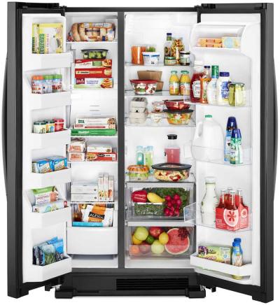 36" Whirlpool Side-by-Side Refrigerator - 25 cu. ft. WRS315SNHB