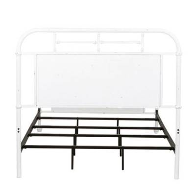 Vintage Twin Metal Bed in Antique White - 179-BR11HFR-AW