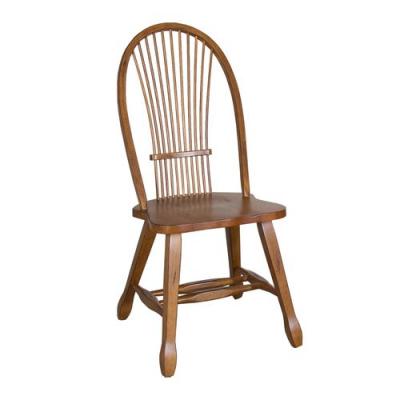 Treasures Sheaf Back Side Chair in Oak - 17-C1032