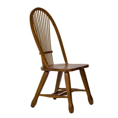 Treasures Sheaf Back Side Chair in Oak - 17-C1032