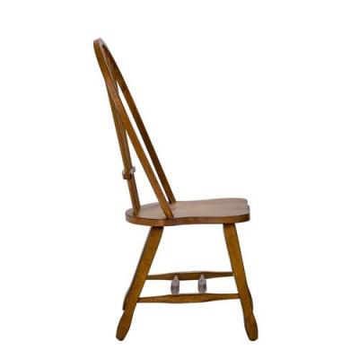 Treasures Sheaf Back Side Chair in Oak - 17-C1032