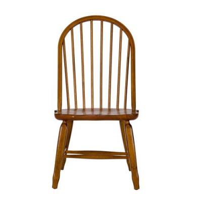 Treasures Bow Back Side Chair in Oak - 17-C2050