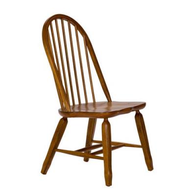 Treasures Bow Back Side Chair in Oak - 17-C2050