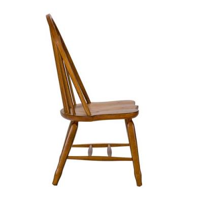 Treasures Bow Back Side Chair in Oak - 17-C2050